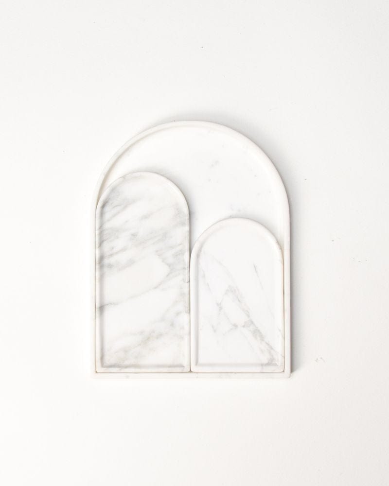 Palais Statuario Marble Platter Set by Ware Innovations