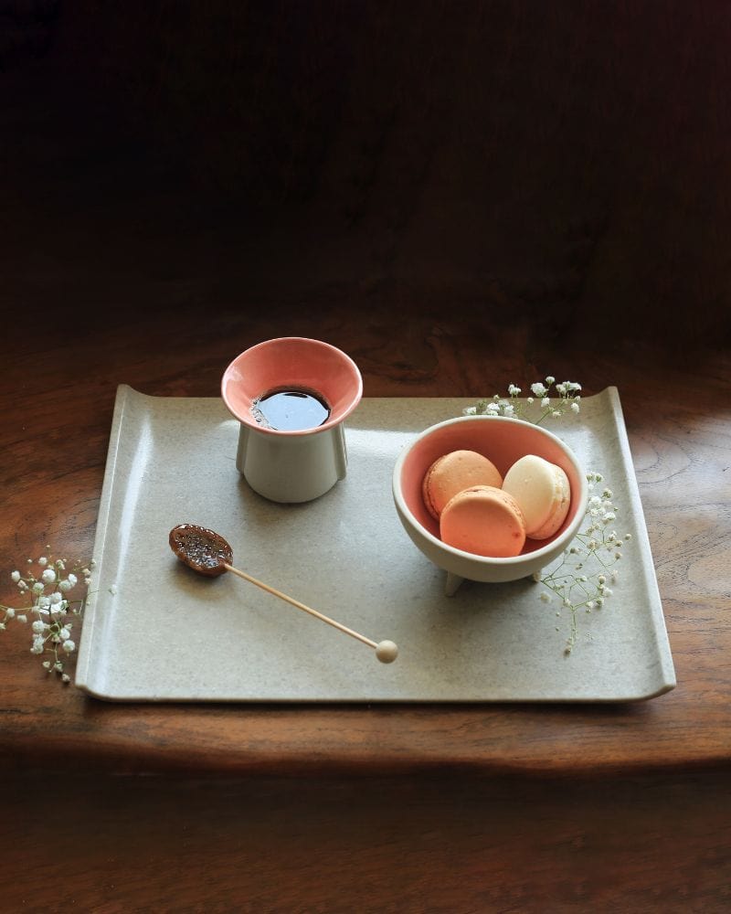 Lush Moon Grey Marble Tray by Ware Innovations