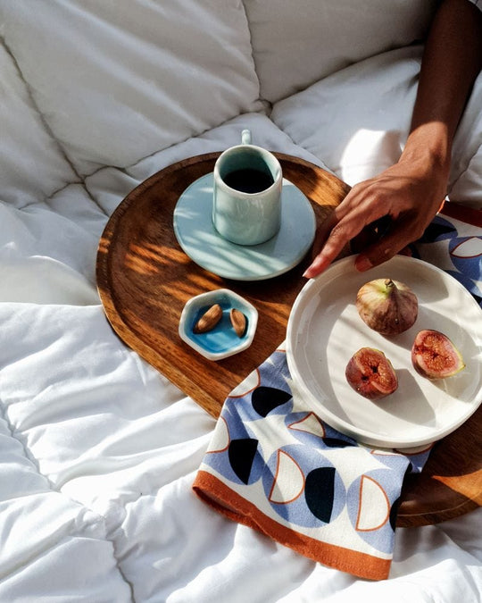 Ware Innovations Trinket Plates Aqua Helio Dip Plate Aqua (Set of 4)
