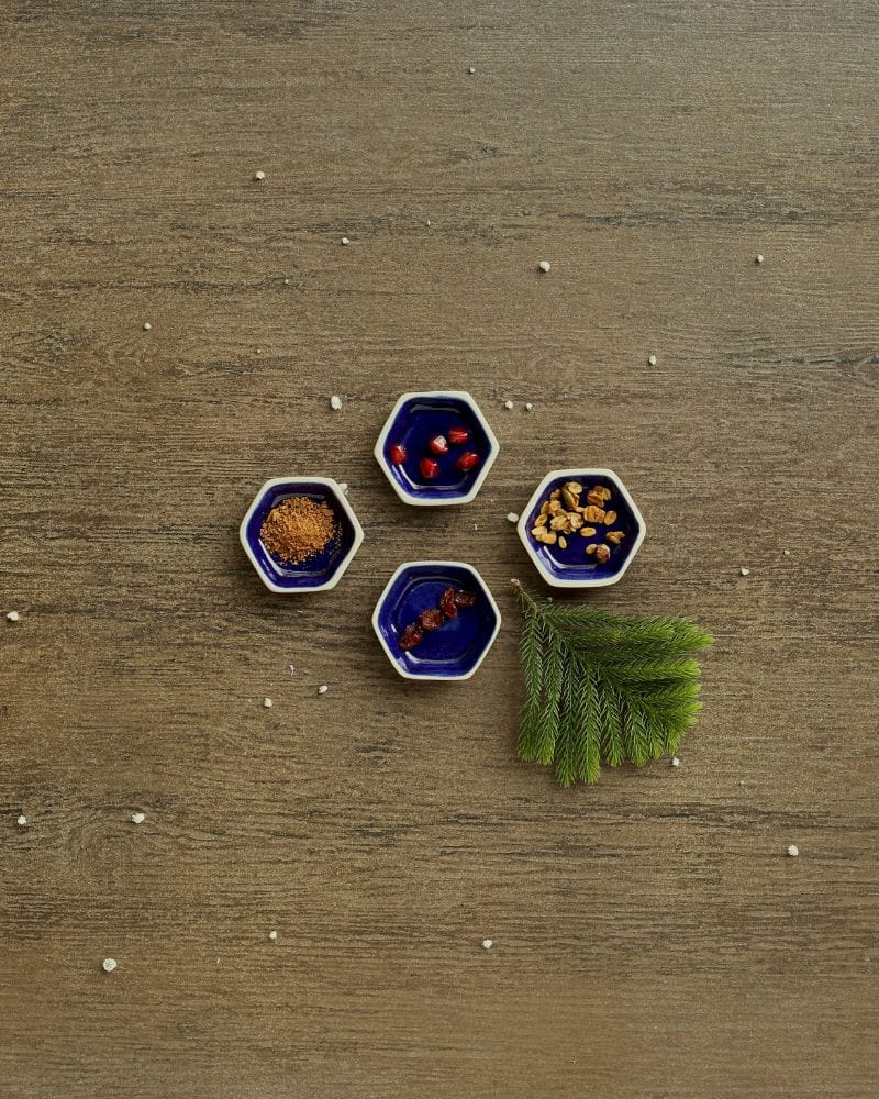 Ware Innovations Trinket Plates Deep Blue Helio Dip Plate Deep Blue (Set of 4)