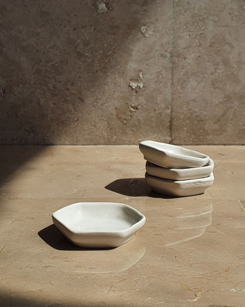 Ware Innovations Trinket Plates Nude Helio Dip Plate Nude (Set of 4)