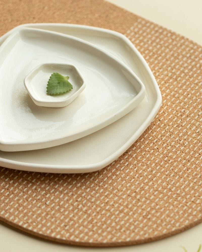 Ware Innovations Trinket Plates Nude Helio Dip Plate Nude (Set of 4)