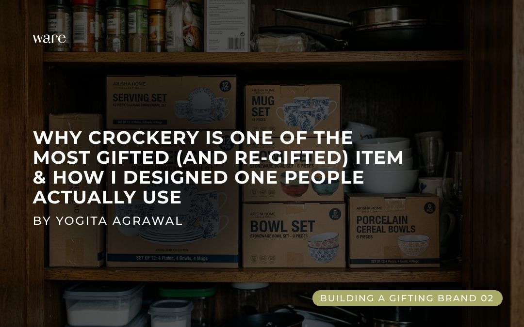 Crockery set gifted as wedding gift or diwali gift not being utilised. ware innovations 