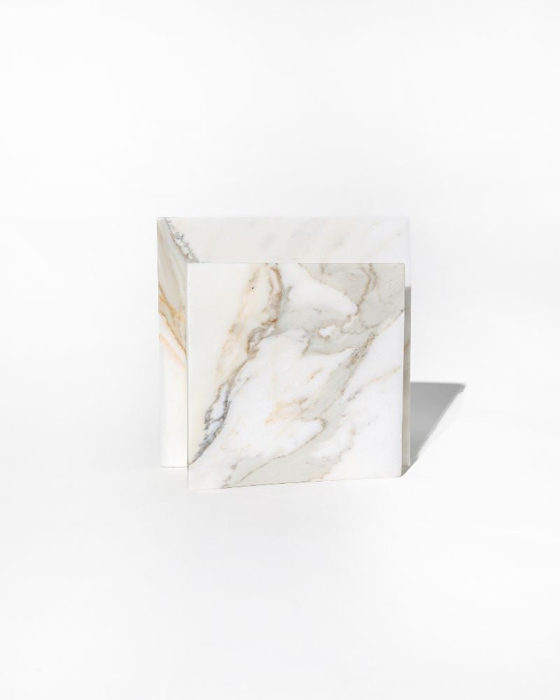 013 Evara Arc Wide Pinched Marble Vase