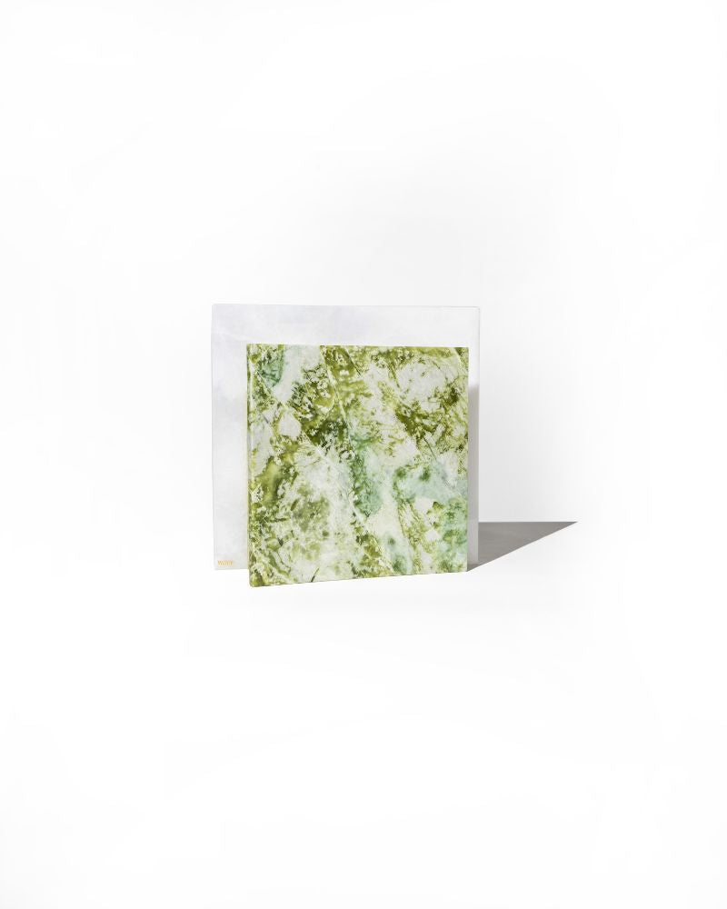 019 Emeryl Arc Wide Pinched Marble Vase