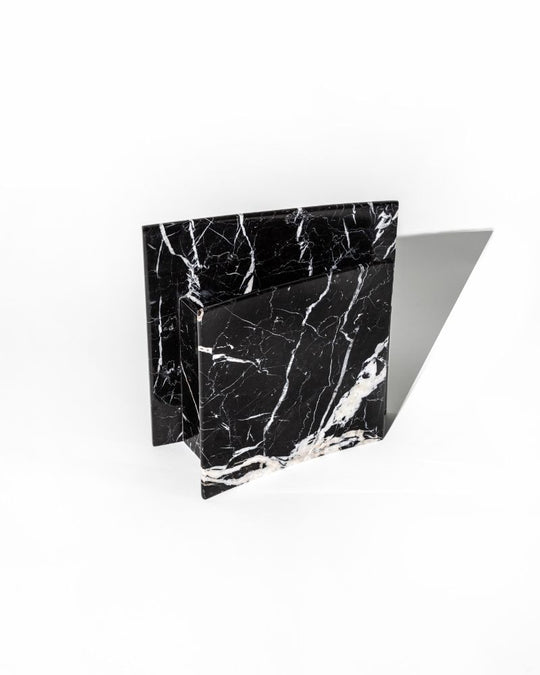 001 Arken Arc Wide Pinched Marble Vase