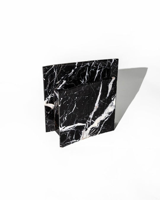 003 Arken Arc Wide Pinched Marble Vase