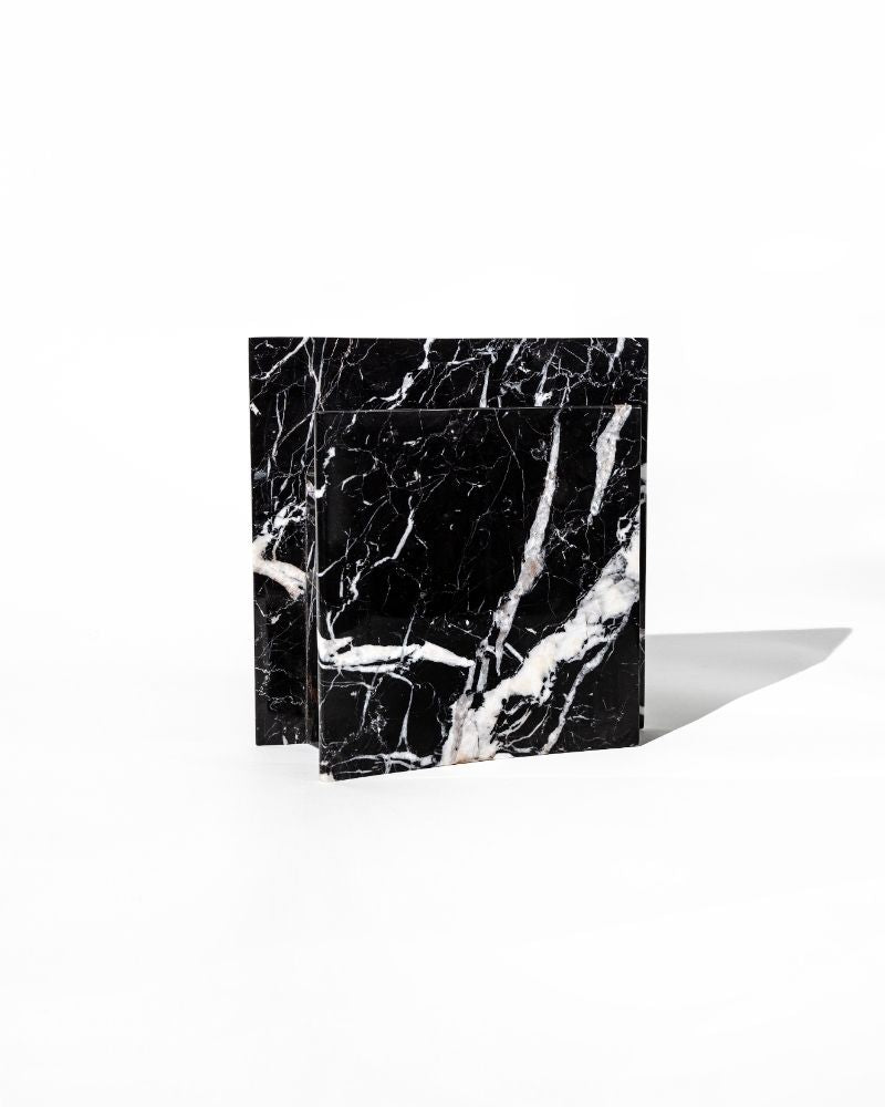 003 Arken Arc Wide Pinched Marble Vase