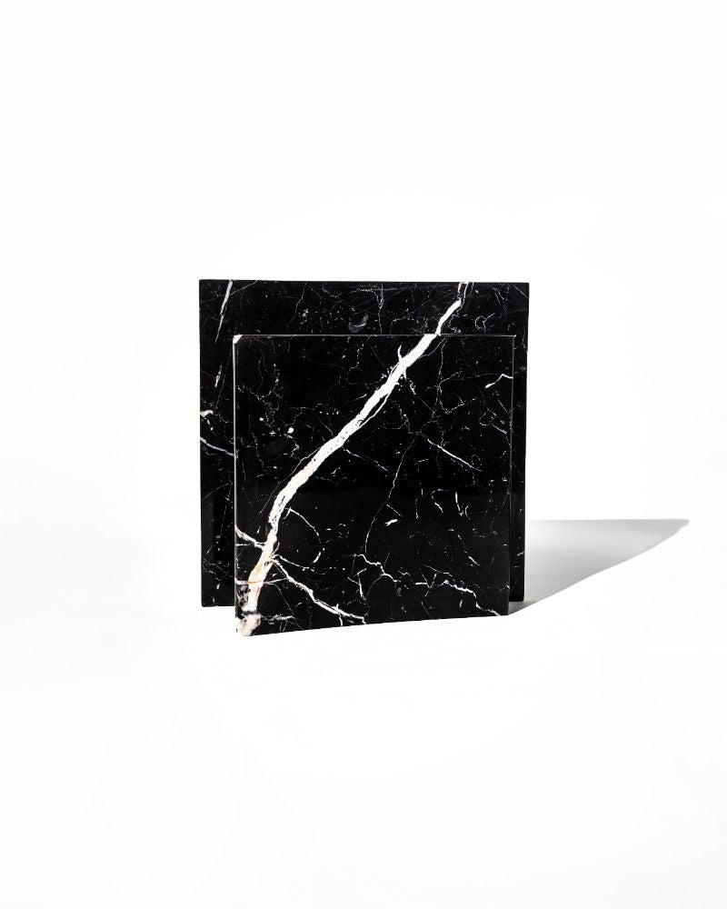 004 Arken Arc Wide Pinched Marble Vase