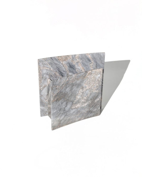 005 Obrin Arc Wide Pinched Marble Vase