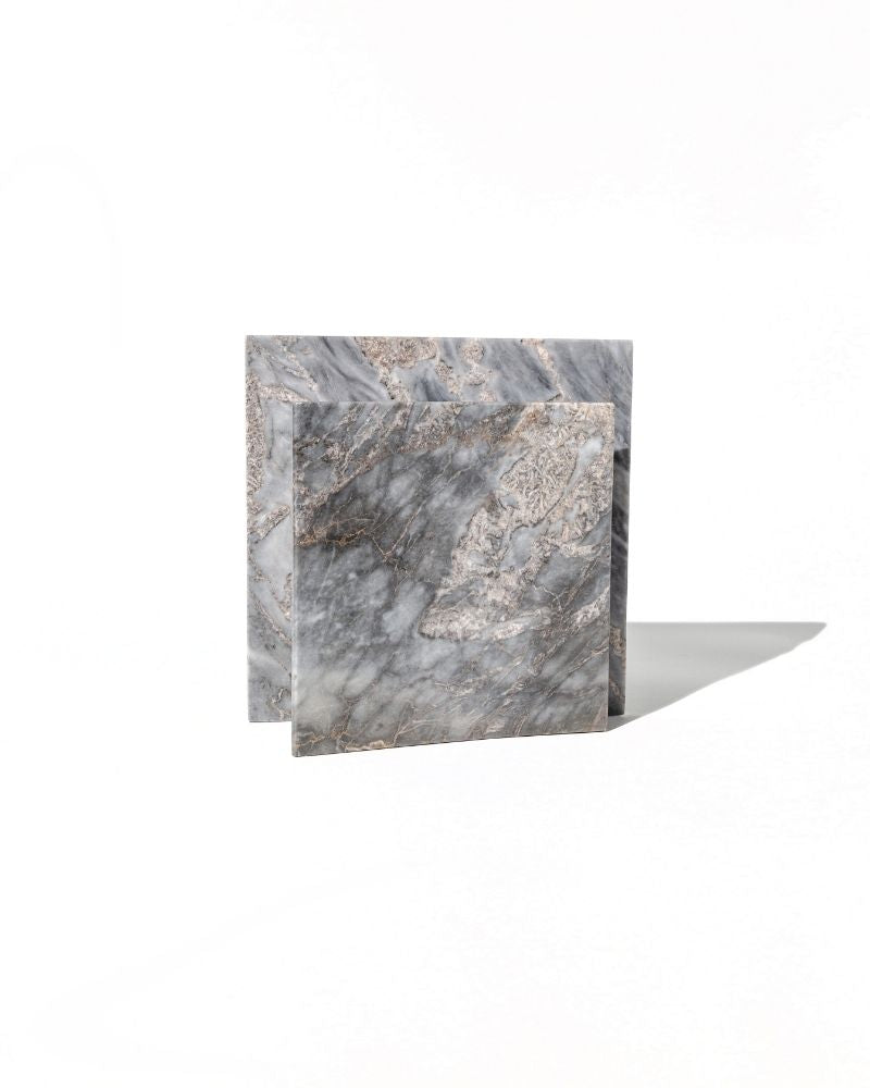 005 Obrin Arc Wide Pinched Marble Vase