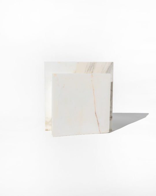 009 Evara Arc Wide Pinched Marble Vase