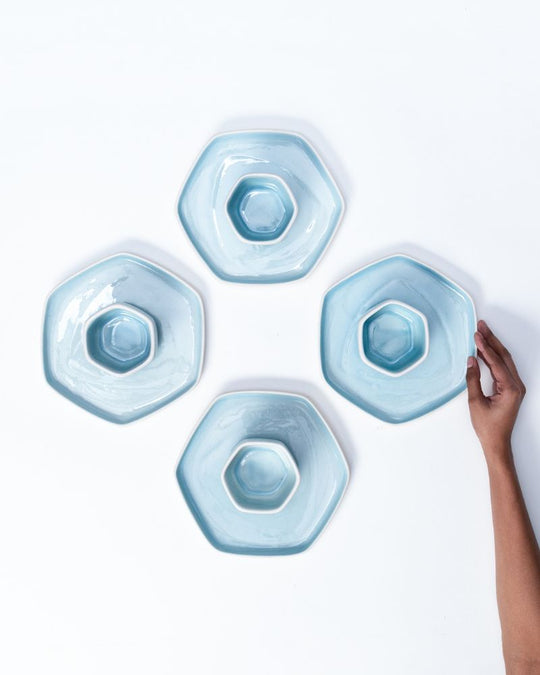 Aqua Honeycomb Set