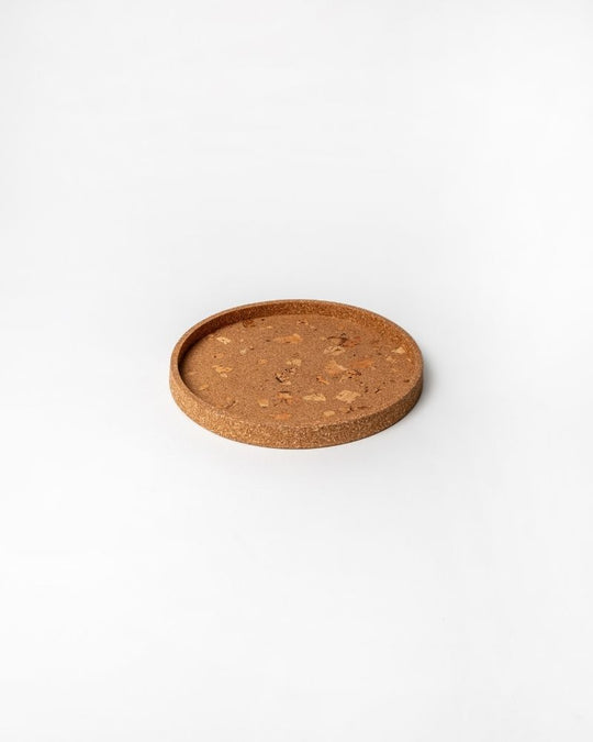 Fuse Round White Cork Tray