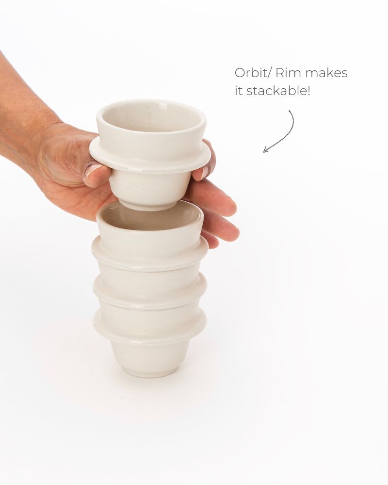 Orbit 90ml Espresso Cup Nude (Set of 2) - Gift Set