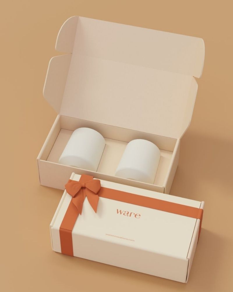 Snuggle 200ml Tea Cup Pink (Set of 2) - Gift Set