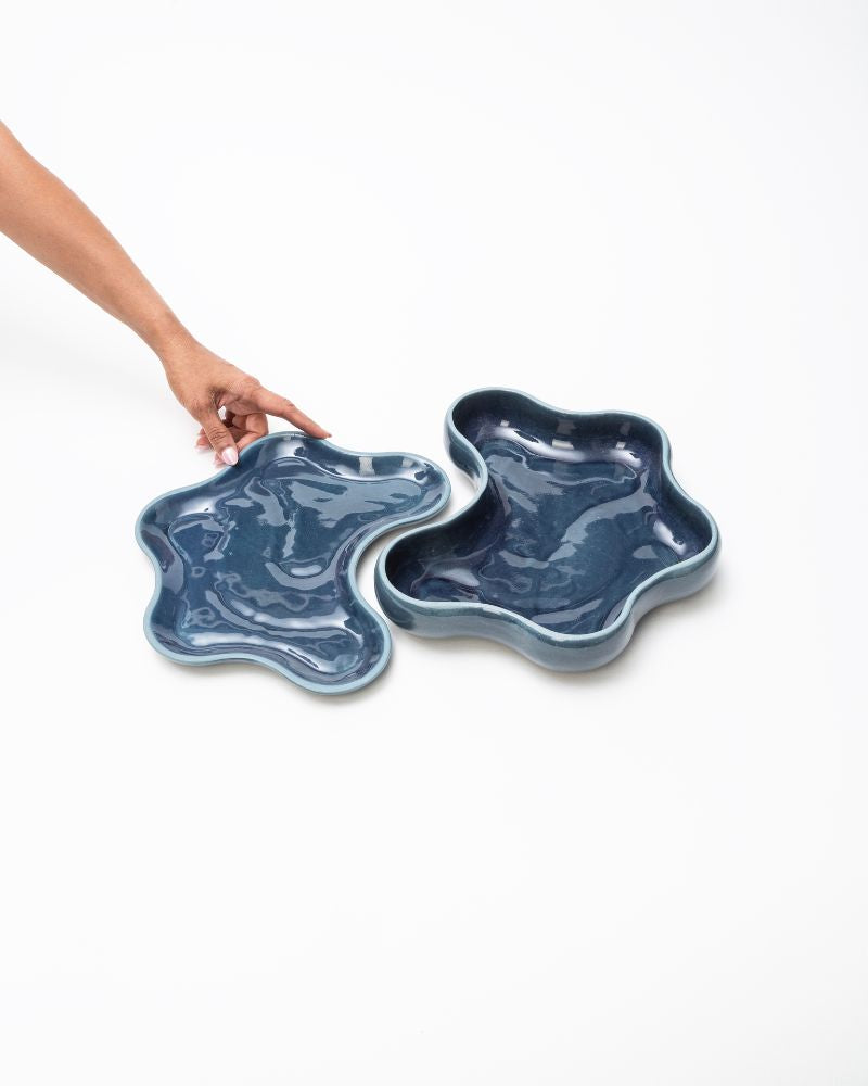 Penta 1600ml Serving Bowl with Lid Midnight Blue