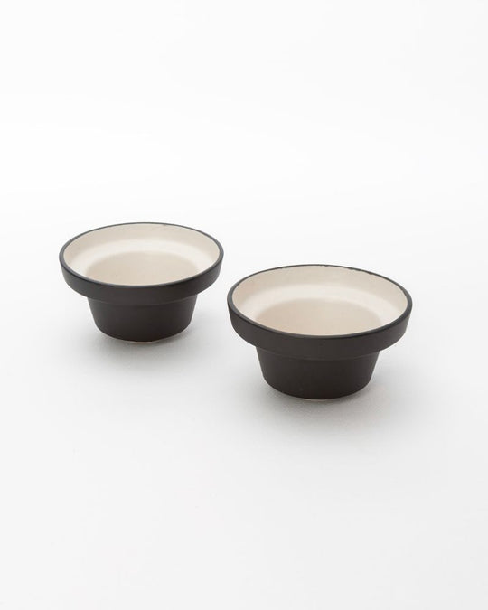 Eclipse 180 ml Katori Bowl Matt Black (Set of 2)