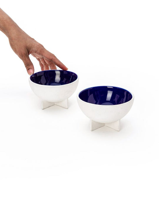 Fullstop 250 ml Dessert Bowl Deep Blue (Set of 2)