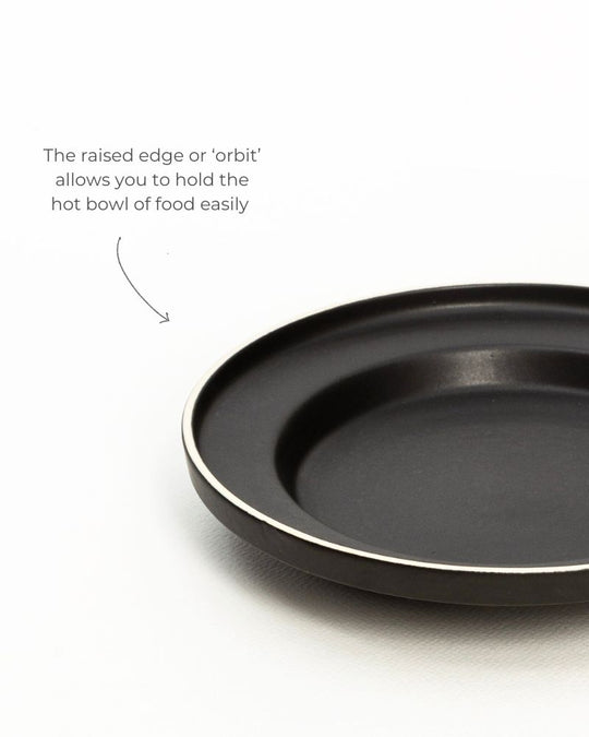 Eclipse 305ml Shallow Pasta Bowl Matt Black