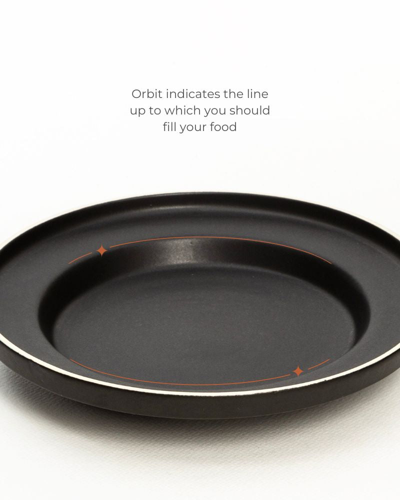 Eclipse 305ml Shallow Pasta Bowl Matt Black