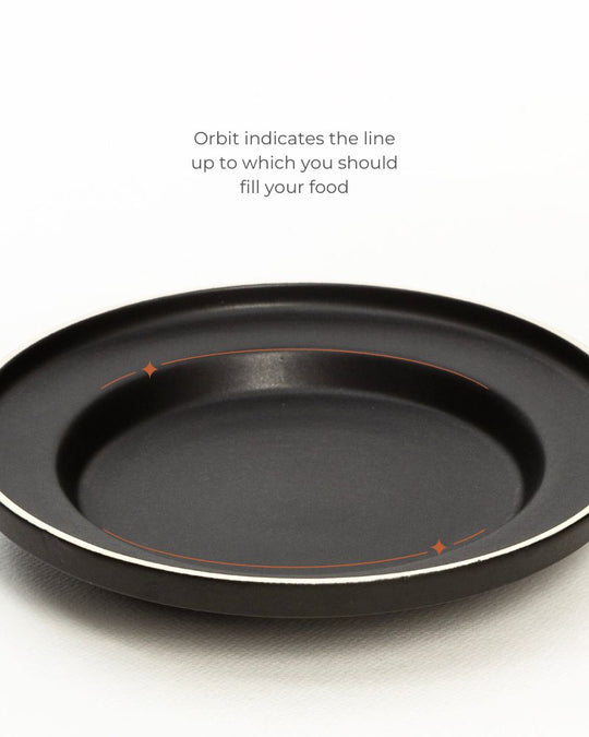 Eclipse 305ml Shallow Pasta Bowl Matt Black