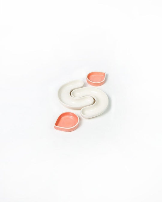 Bites and Delights Appetizer Serving Set Nude (2 Pieces)