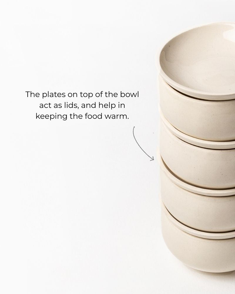 Uno 275ml Small Bowl with Lid Nude (Set of 4)