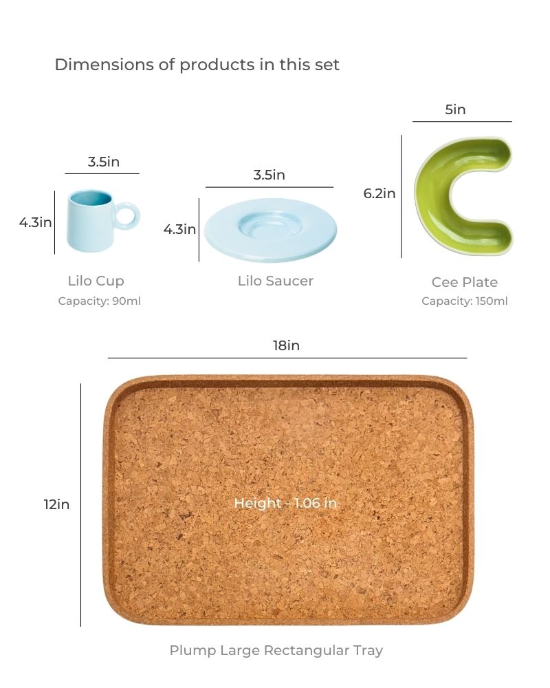 The 4pm Chai Snack Plate Set