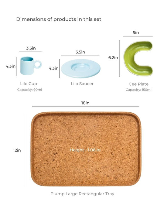 The 4pm Chai Snack Plate Set
