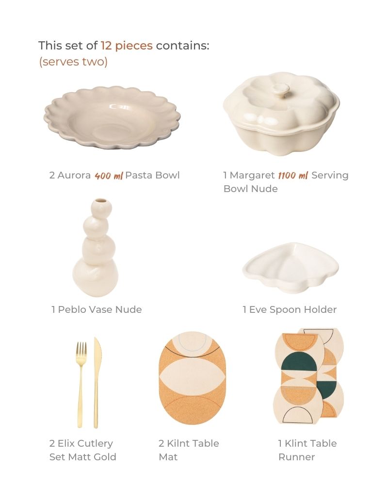 Pasta Date Night Dinner Spread (12 Pieces)