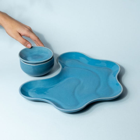 Pivot Dinner Set Pacific Blue (4 Pieces)