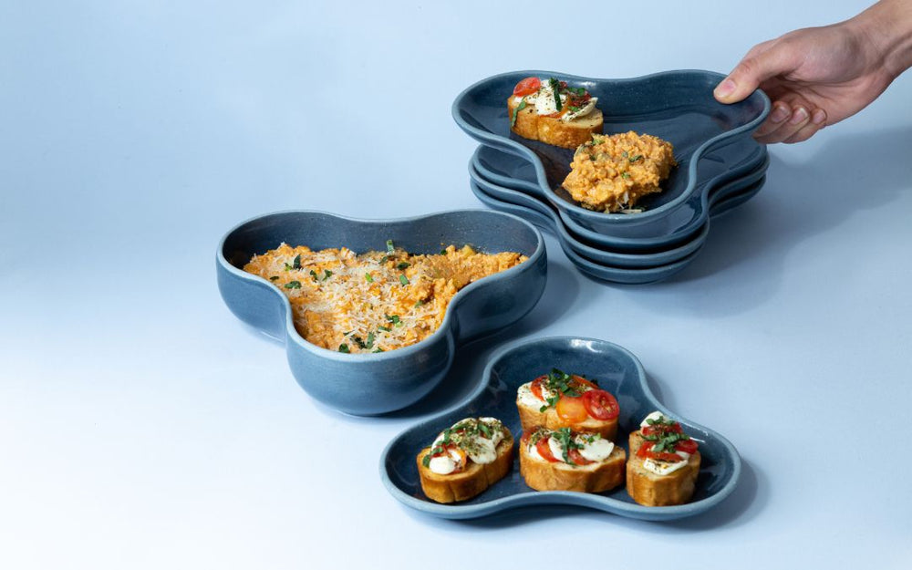 Dash Dip Plate Nude (Set of 4)