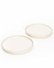 Cosmo 11in Dinner Plate Sage Green Rim (Set of 2)