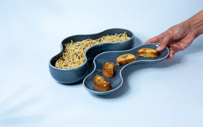 Dash Dip Plate Deep Blue (Set of 4)