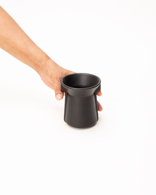 Flare 200ml Tea Cup Matt Black (Set of 2) - Gift Set