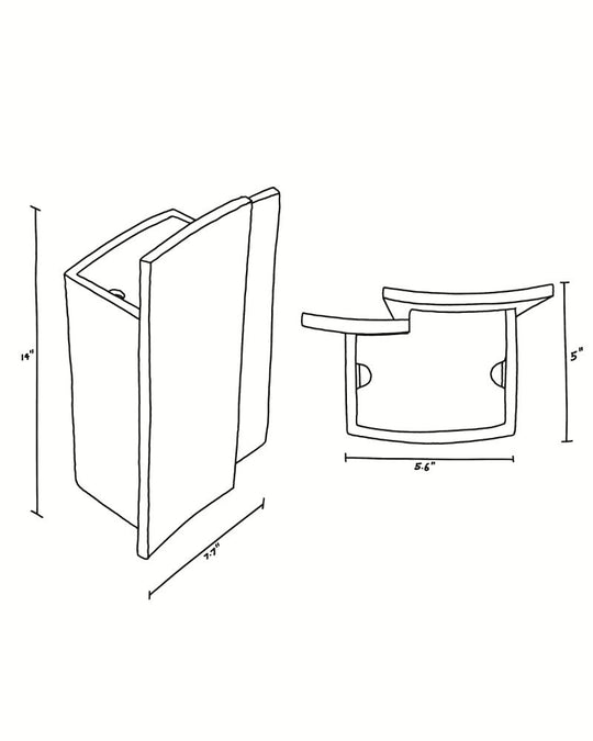 055 Evara Arc Marble Tissue Box