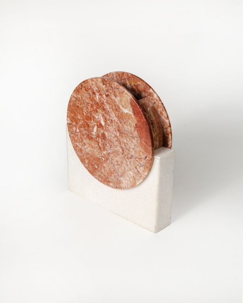 Big Sunrise Marble Vase Red Alicante