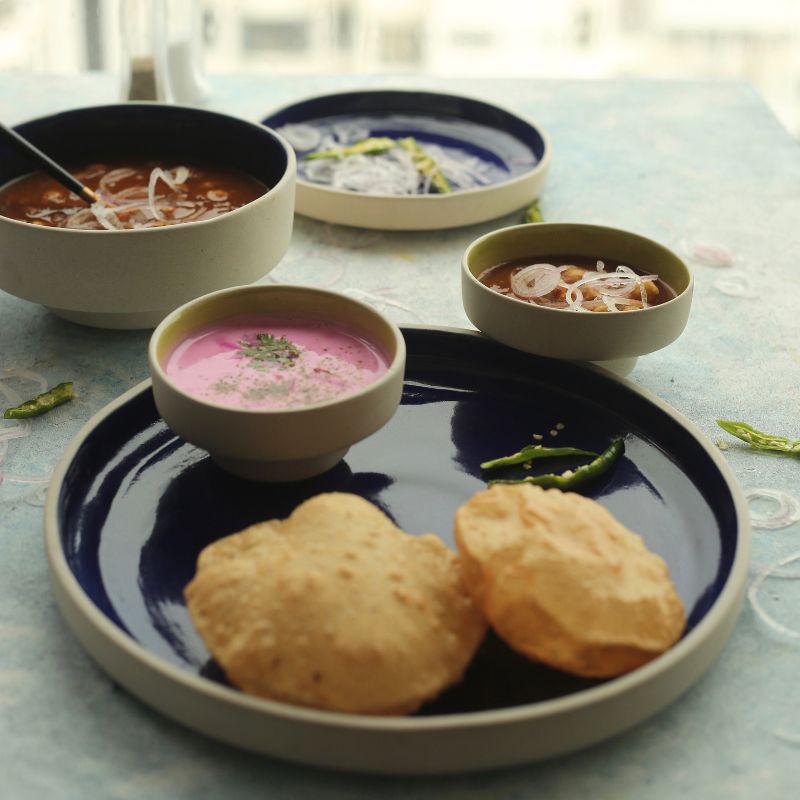Cosmo Dinner Set Deep Blue (4 Pieces)
