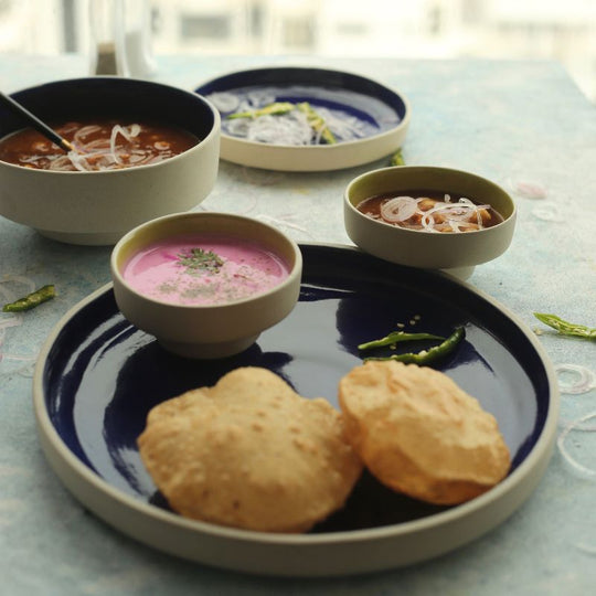 Cosmo Dinner Set Deep Blue (4 Pieces)