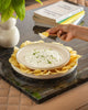 Dip and Crisps Snack Plate Set Sage Green