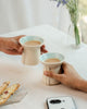 Small Flare 125ml Cup Gloss Aqua (Set of 2)