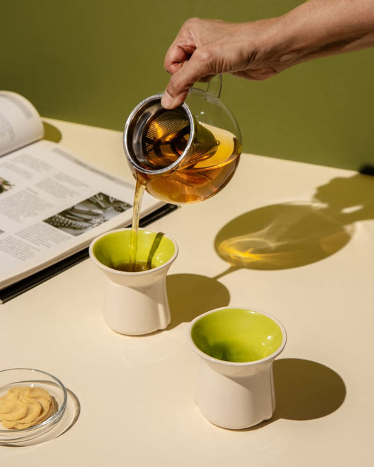 Small Flare 125ml Cup Gloss Lime Green (Set of 2)