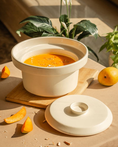Eclipse 3920ml Large Serving Bowl with Lid Nude