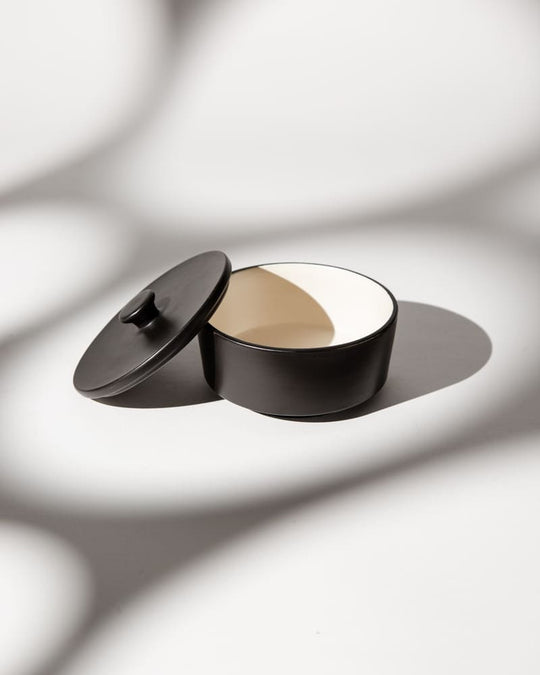 Luna 660ml Soup Bowl with Lid Matt Black