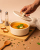 Luna 660ml Soup Bowl with Lid Nude