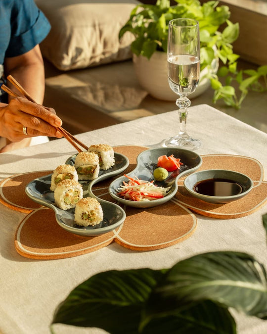Pivot Platter Set Midnight Blue