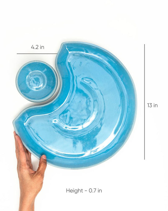 The Dhokla Chutney Set Pacific Blue (3 Pieces)