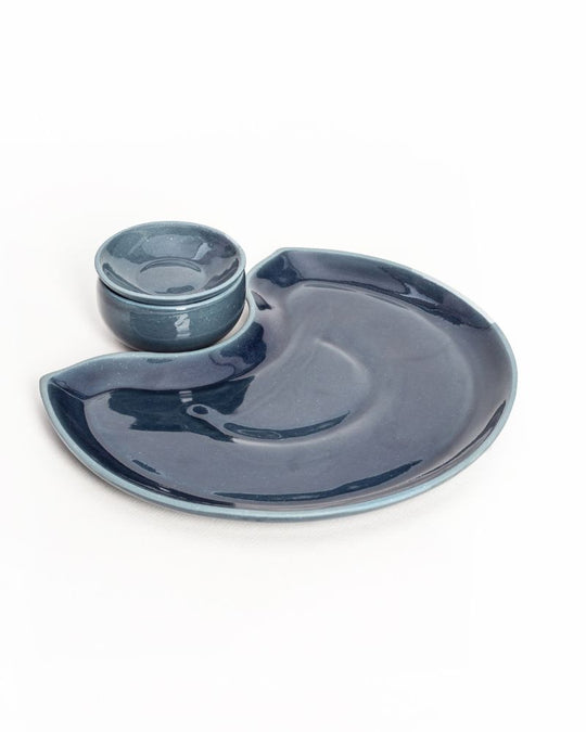 Crescent Platter Set Midnight Blue (3 Pieces)