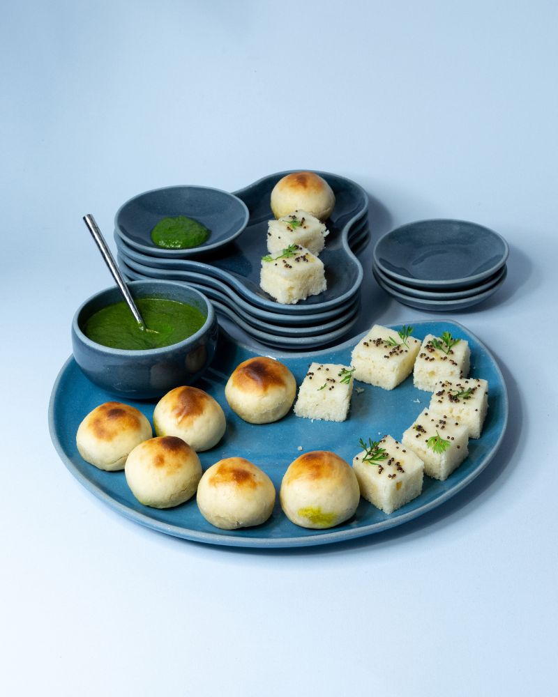 Crescent Platter Set Midnight Blue (3 Pieces)